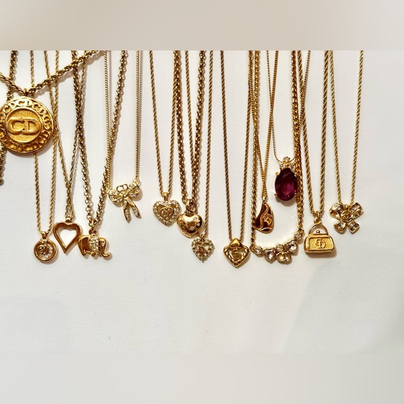 Vintage Gold Plated Dior Necklaces - Picture 6 of 12